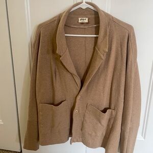 Pact Airplane Cardigan Size Medium NWOT